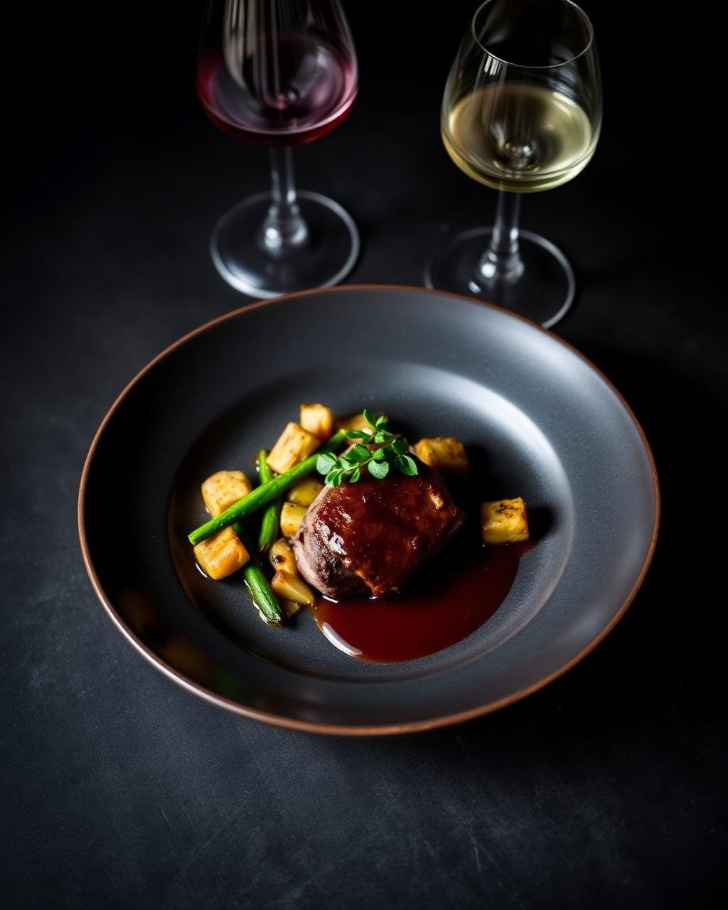 Springbok loin with wine pairing